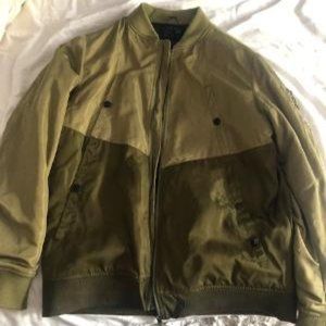 Green Heavy-Duty Bomber Jacket